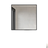 Best World 60cm x 60cm Black Timeless Straight Mirror