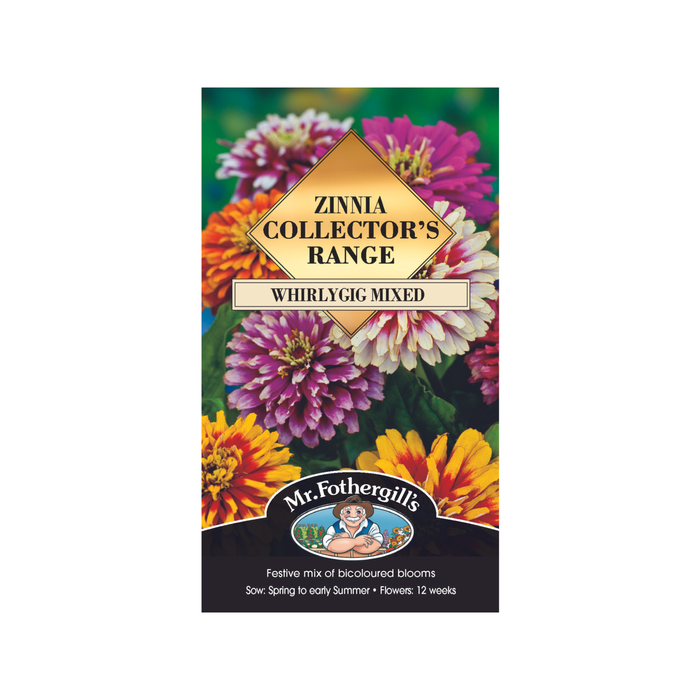 Mr Fothergill's Zinnia Whirlygig Mixed Seeds
