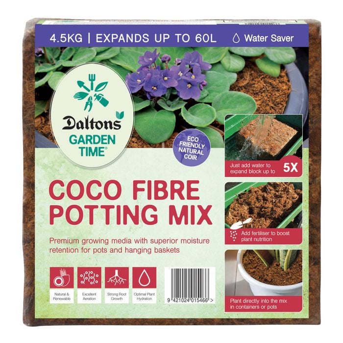 Garden Time Coco Fibre Potting Mix 60L
