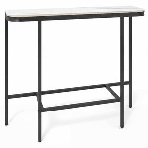 Costway Porch Console Table Side Table End Table Dining Tablbe Black