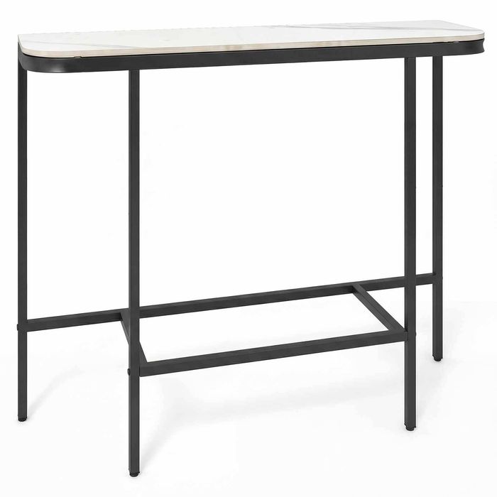 Costway Porch Console Table Side Table End Table Dining Tablbe Black