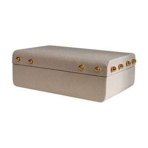 SS Collective Cream With Gold Studs Decorative Rectangle Box Small 24x15cm