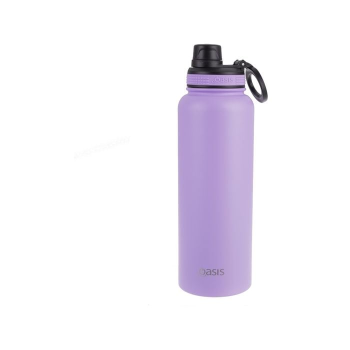 Oasis Stainless Steel Challenger Sports Bottle With Screw Cap 550ml - Lavender