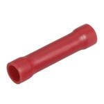 Narva 2.5-3mm Red Butt Splice Flared Vinyl Fully Insulated Cable Joiner - 15 Pack