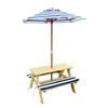 Sunset Picnic Table With Umbrella Shade