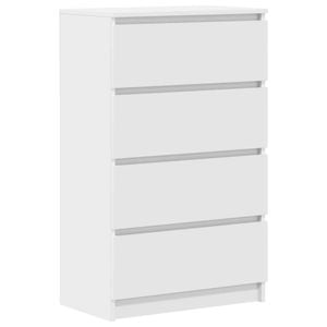 vidaXL Sideboard White Engineered Wood Storage Drawer Side Cabinet Furniture