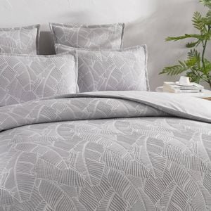 Renee Taylor Bengali Jacquard 65cm Euro Pillowcase - Silver