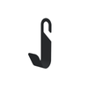 Rapid 125 x 293 x 80mm Black Crest Hose Hanger Crest