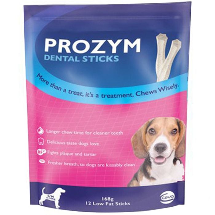 Prozym Sticks Medium Dog 0- 20kg Oral Care Clean Tartar Teeth