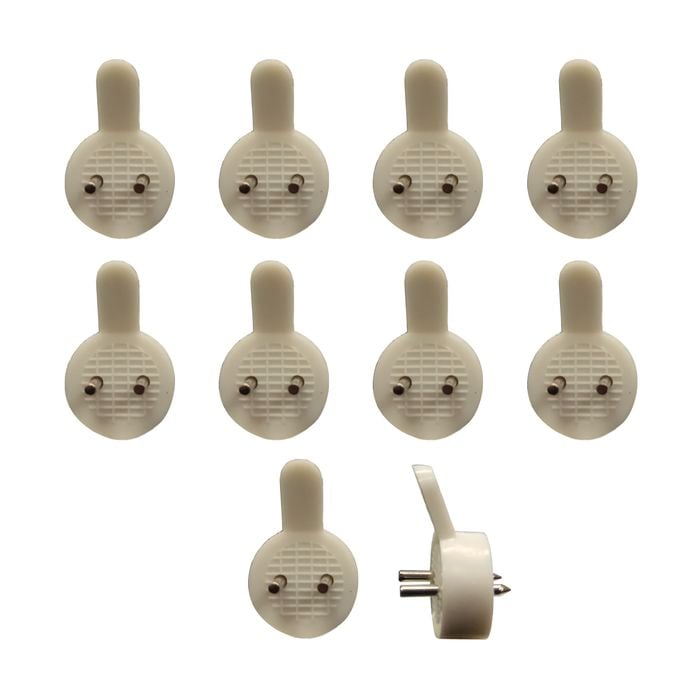 Everhang Plastic Picture Hanging Utility Hook - 10 Pack