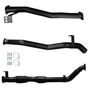 Ignite Exhausts Turbo Back for Toyota Landcruiser 76 Series V8 Wagon 3" Cat With Pipe Black Aluminised Steel