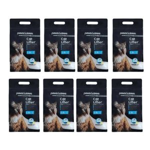 8 Bags Cat Litter Silica Crystals Silicone Crystal 3.8L Per Bag