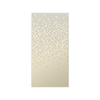 Walpix 2400 x 1200 x 3.0mm Perforated Aluminium Decorative Screen Flat Profile Snowflakes - Magnolia