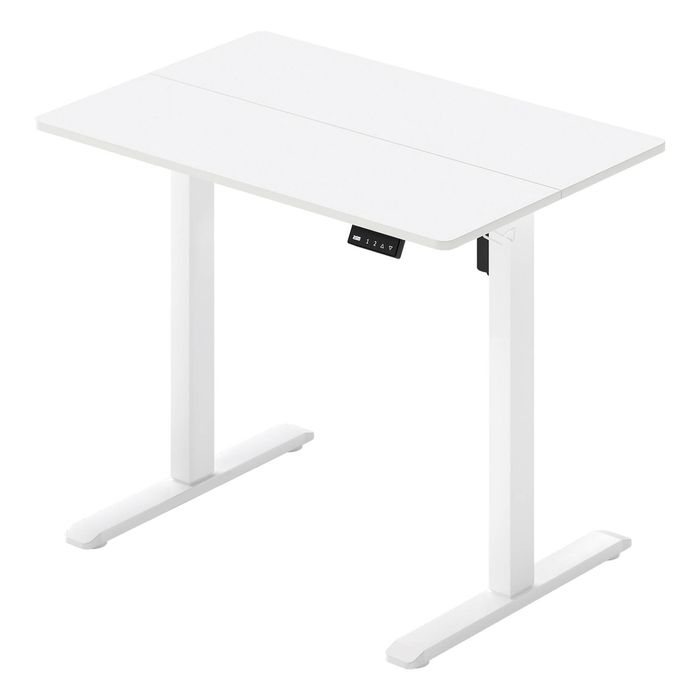 Levede Adjustable Height Standing Desk with Splice Board - White