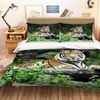 3D Trunk Tiger 151 Bedding Set Pillowcases Quilt Duvet Cover Set Queen King