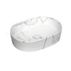 Attica 500 x 340mm Matt Carrara Cove Oval Basin