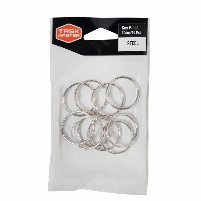 Taskmaster 30mm Key Ring - 10 Pack