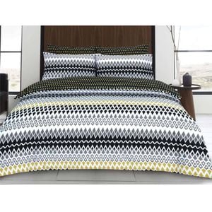 Bloomington Gene Digital Black Quilt Cover Set King