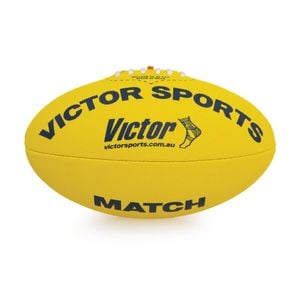 Victor Sports Synthetic Football Durable AFL Ball Ball Yellow Size 5