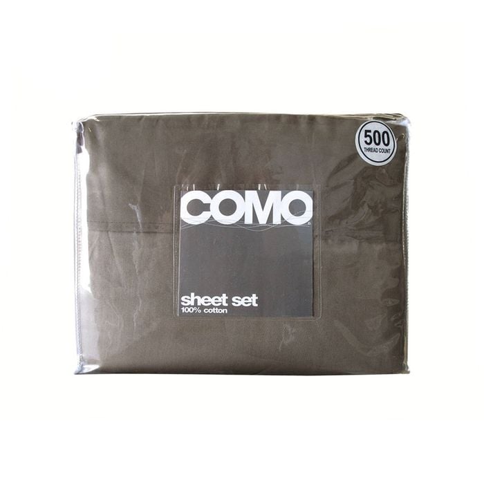 Bloomington 500TC 100% Cotton Como Sheet Set Mocha King