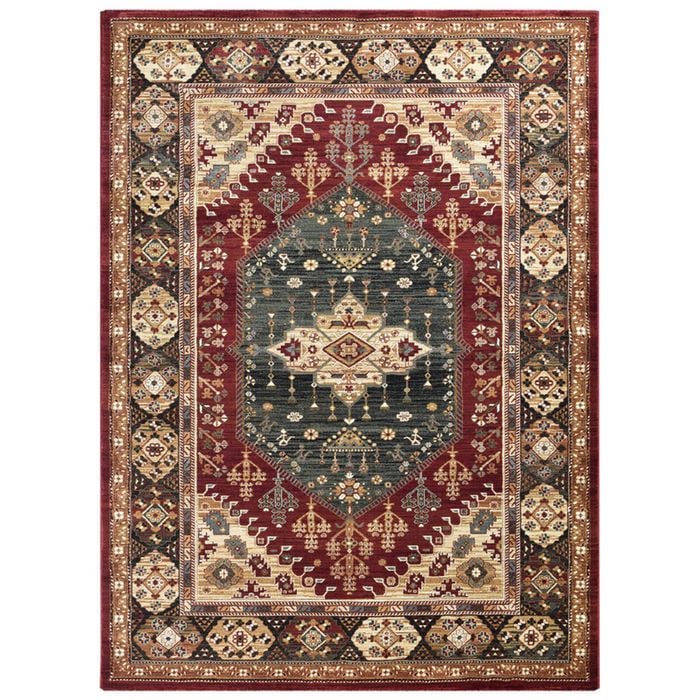 Loom & Lace Riviera 280x380cm Red Aztech Rug