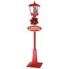 Christabelle 1.8m Christmas Lamp Post Outdoor Display Decoration LED Lights Front Yard Lawn Statue Ornament Red