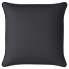 Mojo 45cm Solid Black Cushion Cover with Pipe