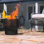 Glow 40 x 37cm Black Nova Steel Fire Pit