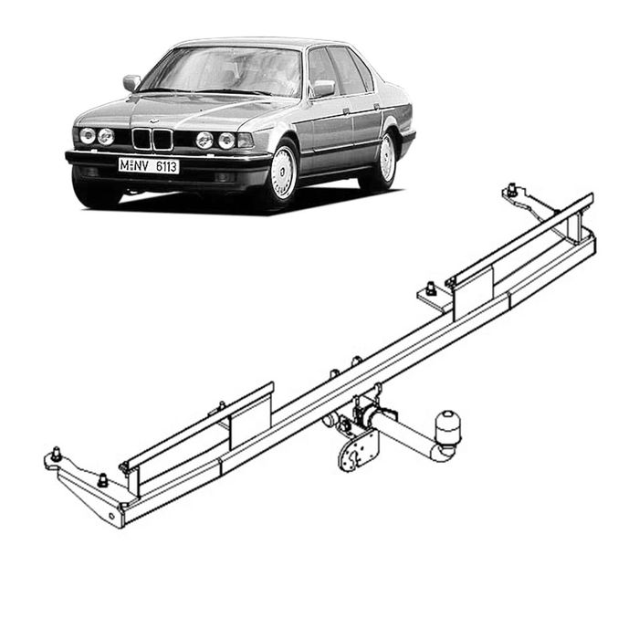 Tag Detachable Towbar European For Bmw 7 Series E32 Sedan (08/1986 - 05/1994)