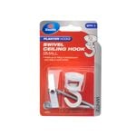 Zenith 10 / 15kg White Small Swivel Ceiling Hook