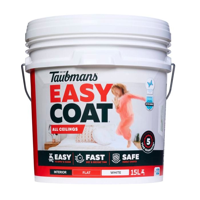 Taubmans 15L White Flat Easycoat Ceiling Paint