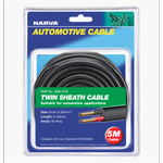 Narva 3mm x 5m 10A Red / Black Twin Core Sheathed Cable