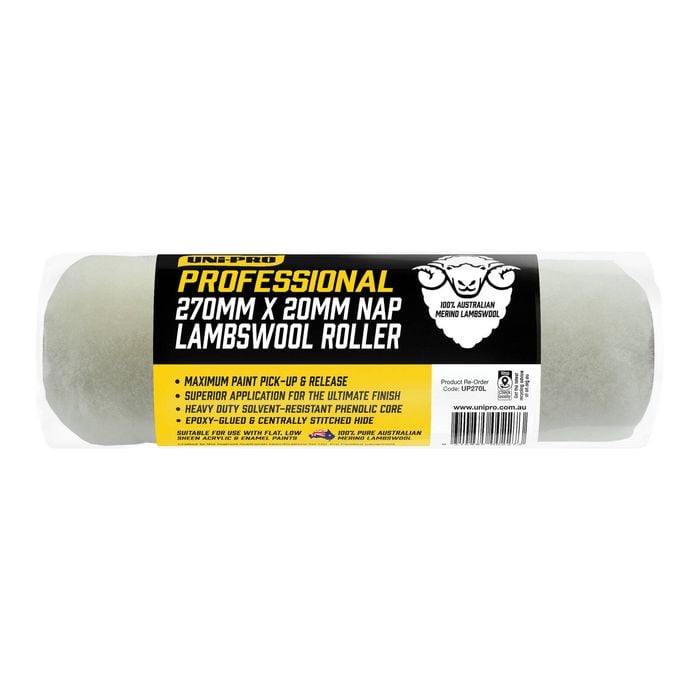 UNi-PRO Professional 270mm 20mm Nap Sheepskin Paint Roller Cover