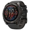 Garmin Fenix 8 51mm Amoled Sapphire Carbon Grey Dlc Titanium With Black/pebble Grey Silicone Band