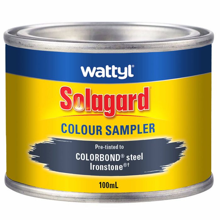 Wattyl 100ml Ironstone Low Sheen Pre-tinted Solagard Colour Sampler