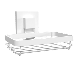 Fusion-Loc Matte White Style Suction Soap Dish