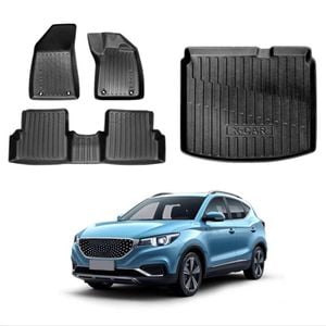 3D All-Weather Floor Mat Boot Liner Carpet for MG ZS/ZST 2018-2024 Cargo Trunk Mat Luggage Tray
