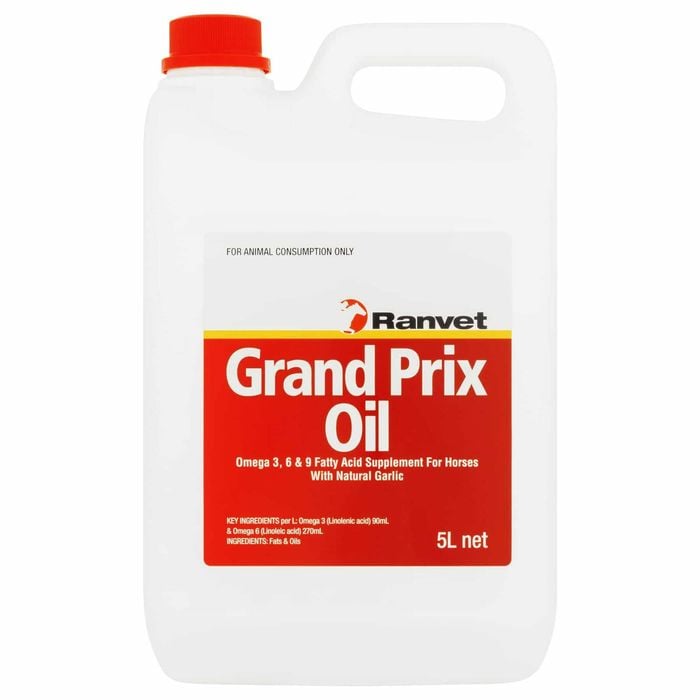 Ranvet Grand Prix Horses Supplement Oil w/ Natural Garlic 5L