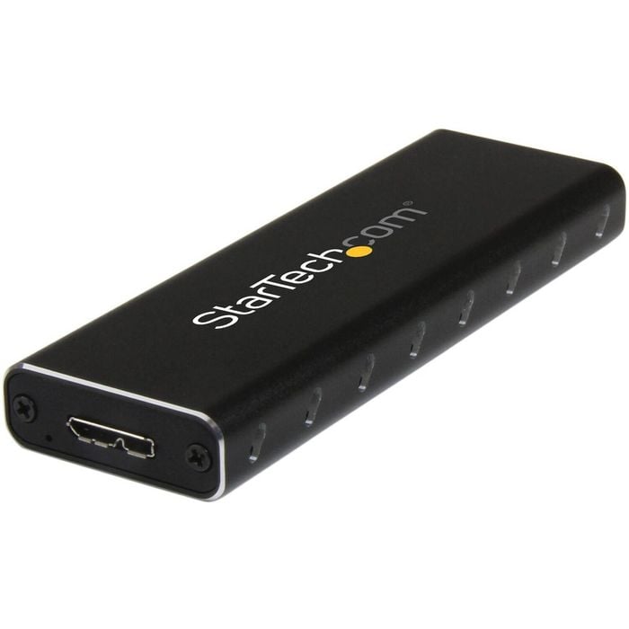 StarTech.com Drive Enclosure SATA/600, M.2 - USB 3.0 Micro-B Host Interface - UASP Support External - Black
