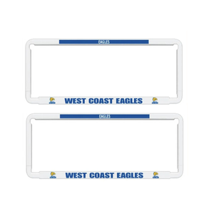 2x OFFICIAL AFL WEST COAST EAGLES Car Number Plate Frame Cover Surround