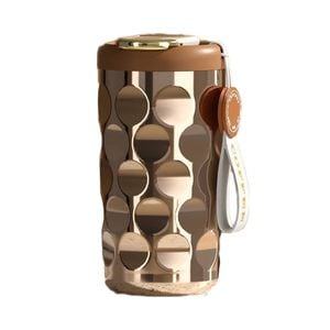 Catzon Portable Coffee Mug 410ml with Temperature Display Leakproof-Gold