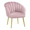 ALFORDSON Armchair Velvet Pink