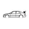 Ignite Laser Lexus 20O5 IS300 Silhouette Metal Wall Art Coated Black 47inch/120cm