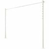 Austral 3.3m Surfmist Fold Down Clothesline Accessory Ground Mount Kit Plated - Surfmist