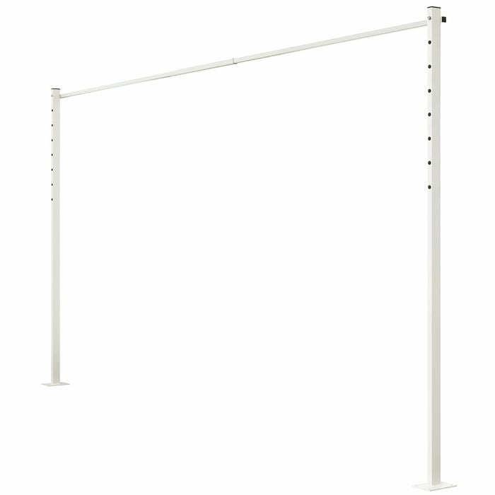 Austral 3.3m Surfmist Fold Down Clothesline Accessory Ground Mount Kit Plated - Surfmist