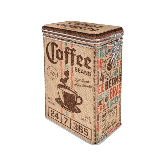 Nostalgic-Art Clip Top Tin Coffee Sack
