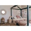 Hide & Seek Kids Cubby House Timber Kids Bed - Dark Grey, Double