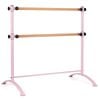 Costway Portable Double Ballet Barre Stretching Exercise Dance Bar