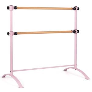 Costway Portable Double Ballet Barre Stretching Exercise Dance Bar
