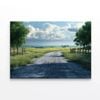 Empty Countryside Road Stage  Print 100% Australian Made 90 x 60cm  (Stretched)